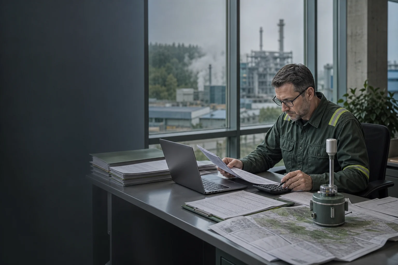 Эколог рассчитывает плату за негативное воздействие по данным промышленного объекта